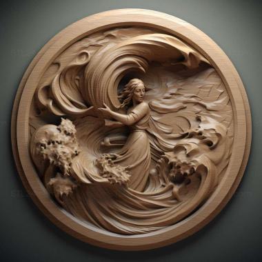 Patterns and decorations Storm 2 3d model